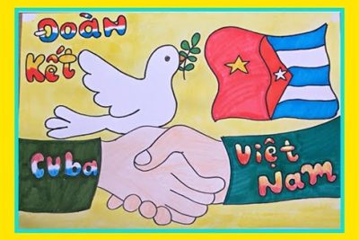 Liên đội TH Vĩnh Phong 4 triển khai cuộc thi vẽ tranh “Thiếu nhi Việt Nam – Cuba, thắm tình đoàn kết” năm 2023