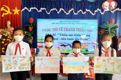 Tổ chức cuộc thi vẽ tranh, tham gia ngày Hội “Thiếu nhi vui, khỏe – Tiến bước lên Đoàn” và hoạt động chào mừng Đại hội Đoàn các cấp, tiến tới Đại hội Đoàn toàn Quốc lần thứ XII