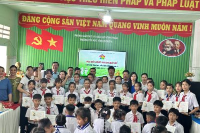 Liên đội trường TH Vĩnh Phong 4 tổ chức Đại hội Cháu ngoan Bác Hồ năm học 2023 – 2024
