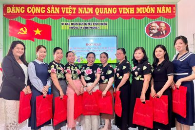 TRƯỜNG TIỂU HỌC VĨNH PHONG 4 TỔ CHỨC HỌP MẶT KỶ NIỆM 116 NĂM NGÀY QUỐC TẾ PHỤ NỮ (08/3/1910 – 08/3/2026) VÀ KHỞI NGHĨA HAI BÀ TRƯNG