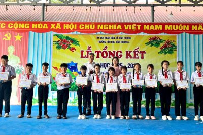 TRƯỜNG TIỂU HỌC VĨNH PHONG 4 TỔ CHỨC LỄ TỔNG KẾT NĂM HỌC 2025 – 2026